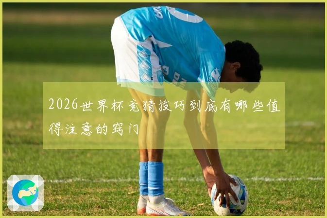 2026世界杯竞猜技巧到底有哪些值得注意的窍门